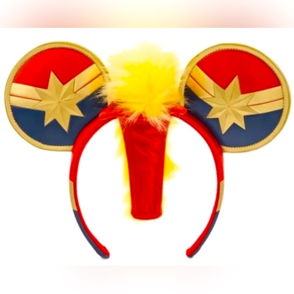 Disney Parks Captain Marvel Ear Headband WITH MOHAWK New with tags